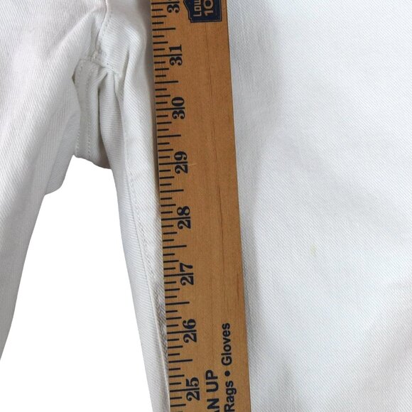 Gap 1969 White Bootcut Flare Jeans 30 Long Y2K Casual - Picture 8 of 10